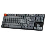 Keychron K8, Gaming-Tastatur schwarz/grau, DE-Layout, Gateron Brown, Hot-Swap, Aluminiumrahmen, RGB