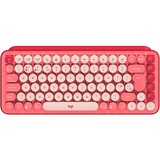 Logitech POP Keys Heartbreaker, Tastatur rosa/rot, DE-Layout, mit Emoji-Tasten