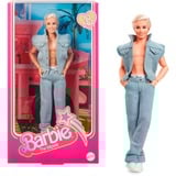 Barbie The Movie - Ken Puppe zum Film im Jeansoutfit und Original Ken Unterwäsche, Spielfigur