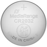 MediaRange Lithium Knopfzellen, CR2032|3V, 4er Pack, Batterie 4 Stück