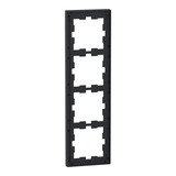 Merten Rahmen vierfach schwarz, Retail