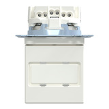 Merten Schutzkontaktsteckdose mit Klappdeckel und Schriftfeld weiß, Retail