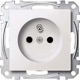 Merten Steckdose mit erhöhtem Berührungsschutz und Schutzkontaktstift weiß, Retail