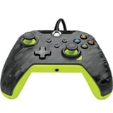 PDP Wired Controller - Electric Carbon, Gamepad anthrazit/neon-grün, für Xbox Series X|S, Xbox One, PC