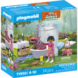 PLAYMOBIL 71950 Animals & Friends: Tierischer Badespaß, Konstruktionsspielzeug 