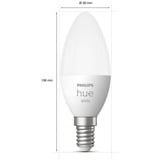 Philips Hue White E14, LED-Lampe ersetzt 40 Watt