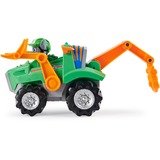 Spin Master Paw Patrol Dino Rescue Rockys Basis Fahrzeug, Spielfahrzeug grün/orange, Inkl. Überraschungs-Dino Figur