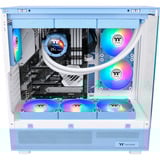 Thermaltake CT120 ARGB Sync PC Cooling Fan Hydrangea Blue, Gehäuselüfter hellblau, 2er Pack, ohne Controller, 120 mm