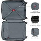 Wenger Prymo Carry-On, Schalenkoffer, Trolley anthrazit, 43 Liter