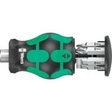 Wera Kraftform Kompakt Stubby Magazin 4 Bit-Satz schwarz/grün, 7 