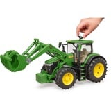 bruder 03151 John Deere 7R 350 mit Frontlader, Modellfahrzeug grün