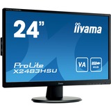 iiyama ProLite X2483HSU-B5, LED-Monitor 61 cm(24 Zoll), schwarz, FullHD, VA, 75 Hz