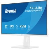 iiyama ProLite XB2797QSNP-W1, LED-Monitor 68.5 cm (27 Zoll), weiß, QHD, IPS, HDMI, DP, USB-C, USB-Hub, Daisy Chain, KVM