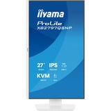 iiyama ProLite XB2797QSNP-W1, LED-Monitor 68.5 cm (27 Zoll), weiß, QHD, IPS, HDMI, DP, USB-C, USB-Hub, Daisy Chain, KVM