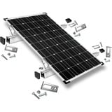  Befestigung Stockschrauben, für Schrägdachmontage, 35mm Rahmenhöhe, Halterung 0% MWST, für 1 Solarpanel, auf Wellplatten oder Trapezblech