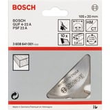Bosch Professional Schlitzfräser Ø 105mm x 20mm, 10Z für Schattenfugenfräse GUF 4-22 A und PSF 22 A