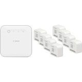 Bosch Smart Home Starterset Rollladensteuerung XXL weiß, 1x Controller II, 8x Licht-/ Rollladensteuerung II