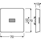 Busch-Jaeger Wippe Auswechselbare Wippe Kontroll-Wechselschalter weiß, Retail