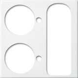 Busch-Jaeger Zentralscheibe alpinws, Rahmen weiß, Retail