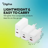 Digitus USB GaN Ladegerät 30W, 1x USB-C, 1x USB-A weiß