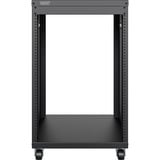 Digitus Universal 19-Zoll Equipment Rack mit Rollen, Rack, Server-Gehäuse schwarz, 16 Höheneinheiten