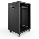 Digitus Universal 19-Zoll Equipment Rack mit Rollen, Rack, Server-Gehäuse schwarz, 16 Höheneinheiten