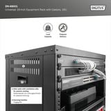Digitus Universal 19-Zoll Equipment Rack mit Rollen, Rack, Server-Gehäuse schwarz, 16 Höheneinheiten