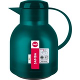 Emsa SAMBA Isolierkanne, 1 Liter türkis/transparent, QUICK PRESS Verschluss