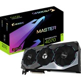 GIGABYTE GeForce RTX 4070 AORUS MASTER 12G, Grafikkarte DLSS 3, 3x DisplayPort, 1x HDMI 2.1