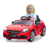 Jamara Ride-on Mercedes-Benz SLC, Kinderfahrzeug rot, 12V