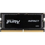 Kingston FURY SO-DIMM 16 GB DDR5-4800 , Arbeitsspeicher schwarz, KF548S38IB-16, Impact, INTEL XMP