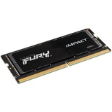 Kingston FURY SO-DIMM 16 GB DDR5-4800  , Arbeitsspeicher schwarz, KF548S38IB-16, Impact, INTEL XMP
