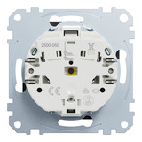 Merten Steckdose mit Klappdeckel schwarz, Retail