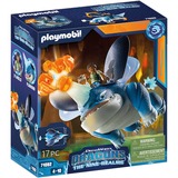PLAYMOBIL 71082 Dragons: The Nine Realms - Plowhorn & D'Angelo, Konstruktionsspielzeug Mit Kristallfels zum Sprengen