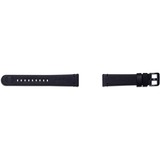 SAMSUNG Leder Armband Essex von Strap Studio, Uhrenarmband schwarz, 20 mm, Samsung Galaxy Watch