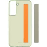 SAMSUNG Slim Strap Cover, Handy olivgrün/orange, Samsung Galaxy S21 FE
