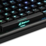Sharkoon SKILLER SGK30, Gaming-Tastatur schwarz, PT-Layout, Huano Blue