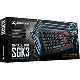 Sharkoon SKILLER SGK3, Gaming-Tastatur schwarz, DE-Layout, Kailh Brown