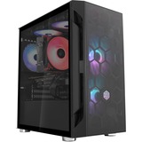 SilverStone FARA H1M, Tower-Gehäuse schwarz, Tempered Glass