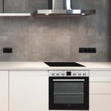 Telefunken B-HS-75-C-I, Herdset schwarz/edelstahl