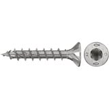 fischer Spanplattenschraube PowerFast II 4,0x30 Senkkopf TX 200 Stück, mit Vollgewinde, Edelstahl A2