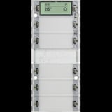 0 Tastsensor Drei Plus fünffach für KNX mit Inbetriebnahme-Wippe Retail