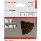 Bosch Topfbürste Clean for Metal, Ø 70mm, vermessingt 0,3mm Stahldraht, M14, für Winkelschleifer