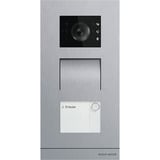 Busch-Jaeger Außenstation 1-fach mit Videokamera und automatischer Tag-Nacht-Umschaltung, Türsprechanlage edelstahl (gebürstet), Retail