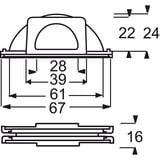 Busch-Jaeger Leitungseinführung Verbindungsstück 2138 W-53 blau, Retail