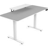 Cougar Gaming Schreibtisch E-Star 140, Gaming-Tisch weiß/grau, 140 x 60cm, mit Monitorständer