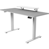 Cougar Gaming Schreibtisch E-Star 140, Gaming-Tisch weiß/grau, 140 x 60cm, mit Monitorständer