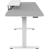 Cougar Gaming Schreibtisch E-Star 140, Gaming-Tisch weiß/grau, 140 x 60cm, mit Monitorständer