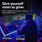 Crucial T710 4 TB, SSD schwarz, PCIe 5.0 x4, NVMe 2.0, M.2 2280, mit Kühlkörper