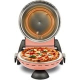 G3 Ferrari Delizia Pizzaofen G1017715, Anniversary Coral Passion koralle, 1.200 Watt, für Pizza Ø 31cm, Special Edition mit Wende-Pizzastein, Pizzacutter